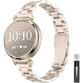 WUWOCJ 14mm Metal Band Compatible for Garmin Lily 2/Lily 2 Active, Stainless Steel Replacement Straps With Adjustment Tool