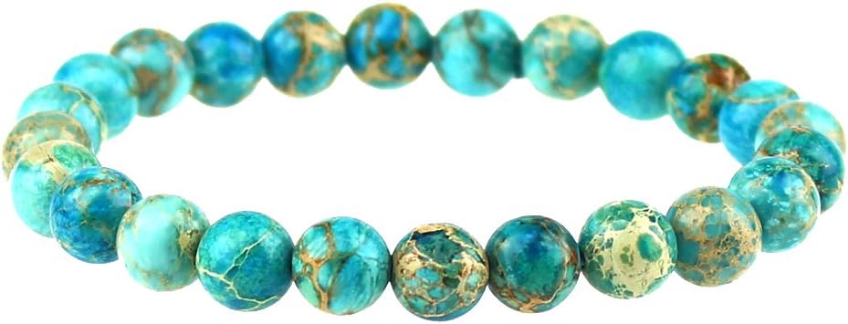 Clearain Beautiful Energy Power Crystal 8mm Chakra Beads Reiki Healing Elastic Stretch Bracelet