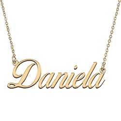 HUAN XUN Customized Custom Simple Any Name Necklace