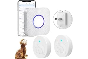 EverNary Smart Dog Door Bell for Potty Training to Go Outside, WiFi Doggie Door Bell for Dog, Wireless Doggy Doorbell with Phone App,Waterproof Touch Button with Extra Large Activate Range