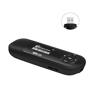 Walkercam M1 8GB USB Stick MP3 Music Player, Support Inspelning, FM Radio, Ebook, SD Card Expanderbar, Svart, 1 &aring;rs ers&auml;ttningsgaranti.