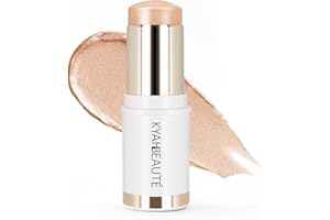 MYMERRY Dewy Highlighter Makeup, Highlighter Makeup Stick for Face and Body, Radiant & Shimmer Glow, Buildable Color for All Day | Vegan & Cruelty-Free | Champagne Rose Gold 15g/0.53fl.Oz