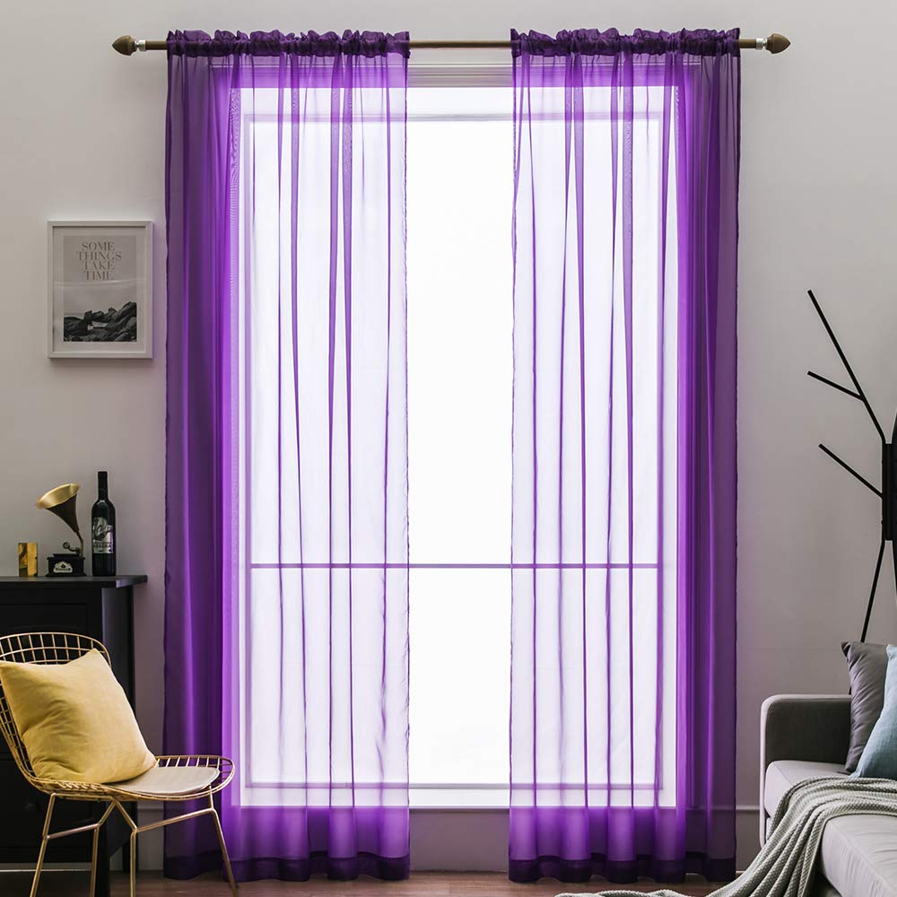 Best tie up curtains purple living room rod