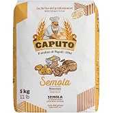 Antimo Caputo Italian Semolina 11 LBS (5kg), Fine Ground Semola Flour, Rimacinata for Fresh Pasta, Bread, Durum Wheat, Product of Italy