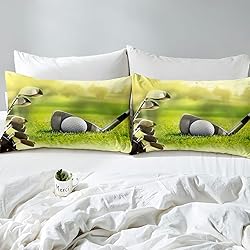 Erosebridal Golf Comforter Set King Size,Golf Clubs