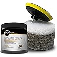 MB Stone MB-20 Polishing Kit - Granite Polish, Granite Polishing Tool, Stone Polish | Serpentines & Quartzite | Ready to Use Bundle with Hogs Hair Pads & Pad Driver, 8.5oz jar