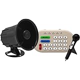 Vixen Horns VXS6200 46 Sounds (Musical/Siren/Alarm/Sound Effect/Animal) Electronic Horn and Public Announcement 12V