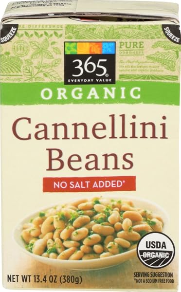 365 EVERYDAY VALUE, ORGANIC CANNELLINI BEANS NO SALT...