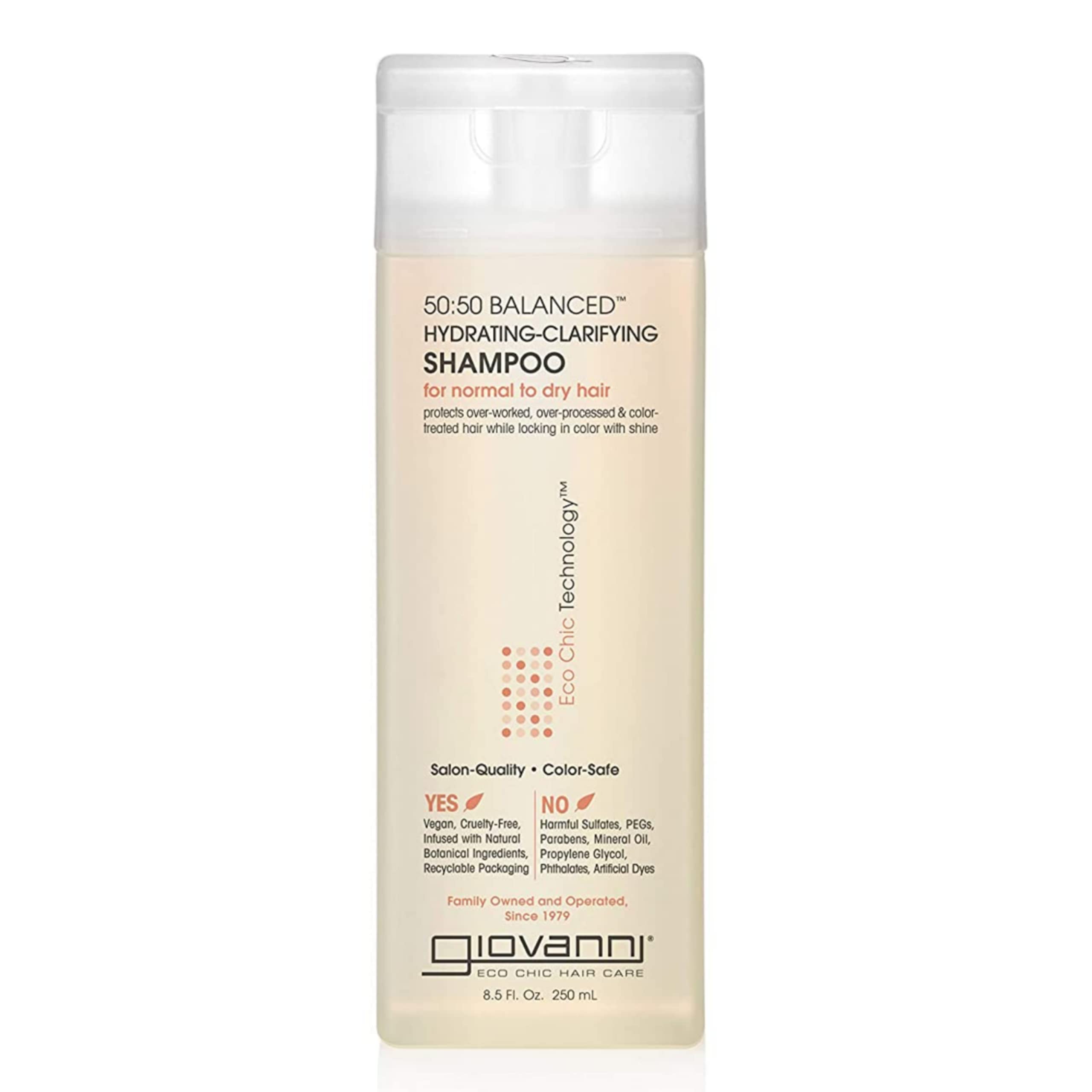 Giovanni - Shampoo 50:50 Balanced Hydrating-Clarifying For Normal To Dry Hair - 250 ml