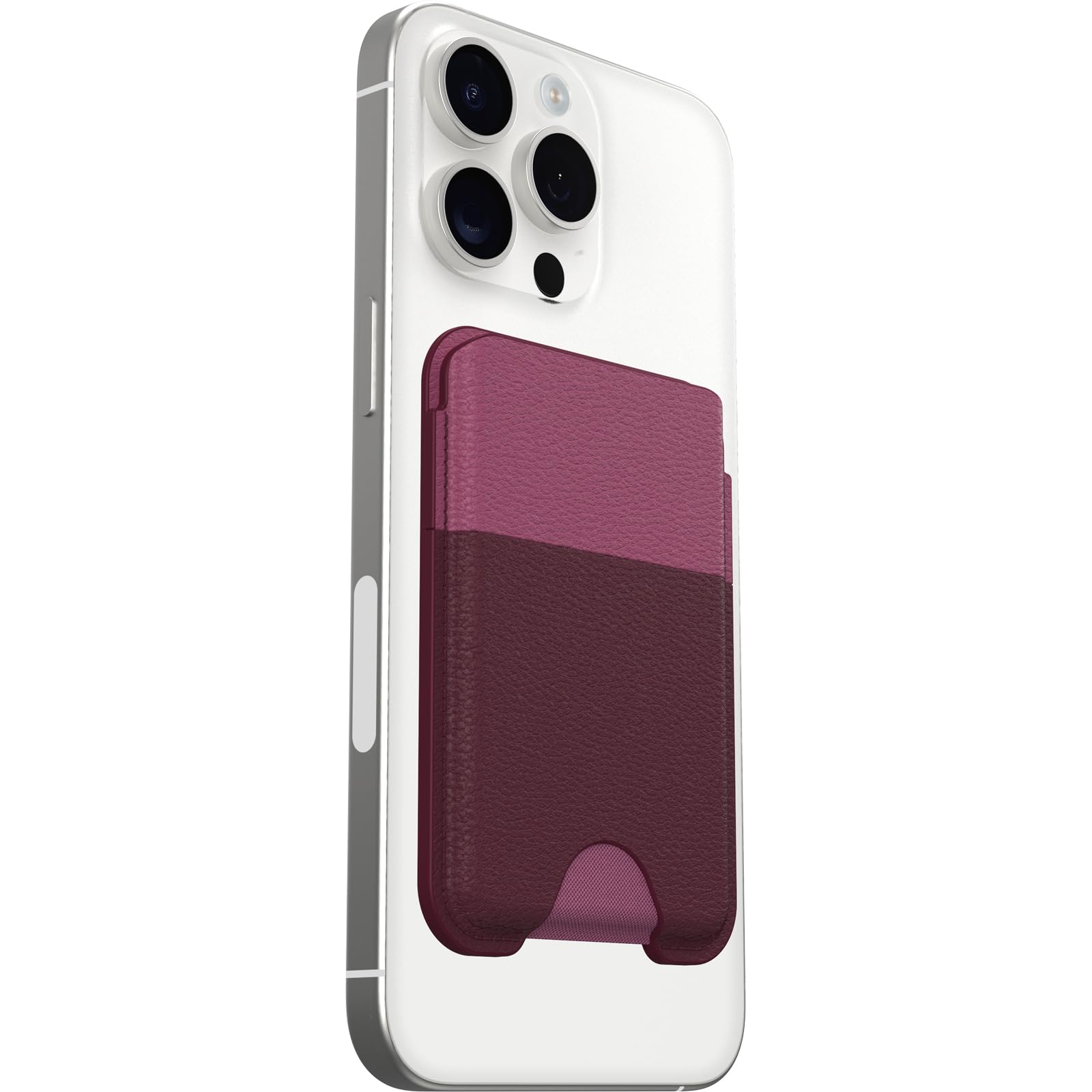 OtterBox Symmetry Cactus Leather Wallet for MagSafe, Soft-Touch Wallet with 2-3 Slots for Cards, Strong Magnetic Alignment and Attachment with MagSafe, Compatbile with iPhone, Pink