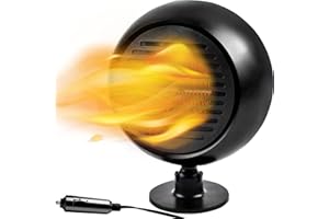 MICLSRS 12V 180W Dashboard Heater for Car, Fast Heating, Protable Car Heater Defroster That Plugs Into Cigarette Lighter for All Kinds of Vehicle