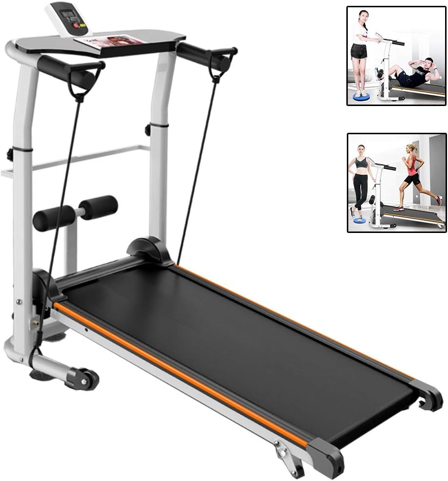 Treadmills Non-electric Fitness Equipment Home Mini Mechanical Small Walking Machine Silent Folding Lengthened Simple Mechanical