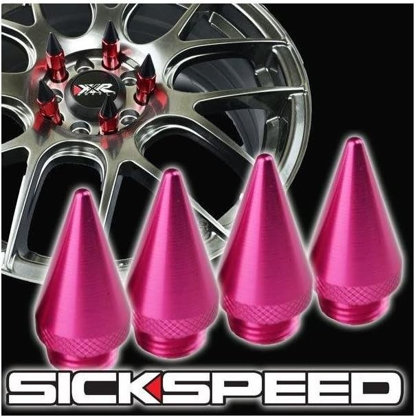 4 Pink Aluminum Extended Tuner Spikes 