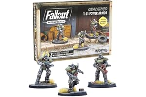 Modiphius Fallout - Wasteland Warfare - Unaligned T-51 Power Armour Brown