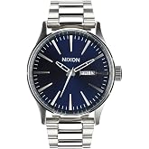 NIXON Sentry SS A356 - 100m Water Resistant Men's Analog Classic Watch (42mm Watch Face, 23mm-20mm Stainless Steel Band)