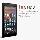 Tablet Fire HD 8, schermo HD da 8", 32 GB, (Nero) - con offerte speciali