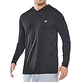 NORTHYARD Men's Sun Protection Shirt UPF 50+ Hoodie Long Sleeve Fishing Swim Rash Guard Shirts UV SPF Lightweight Running