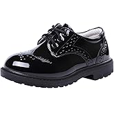 DADAWEN Children's Boy's Girl's Lace-Up School Uniform Shoes Comfort Oxford Dress Shoes (Toddler/Little Kid/Big Kid)