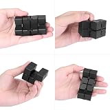 Funxim Infinity Cube Fidget Toy EDC Black Eight-Cube Rotating Stress Relief view 3