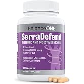 Balance ONE Biofilm Disruptor, Serrapeptase and Nattokinase, 60 Capsules | Biofilm Buster, Biofilm Defense, Serrapeptase Supplement, Biofilm Dissolving Enzymes, Proteolytic Enzymes, 2-Month Supply