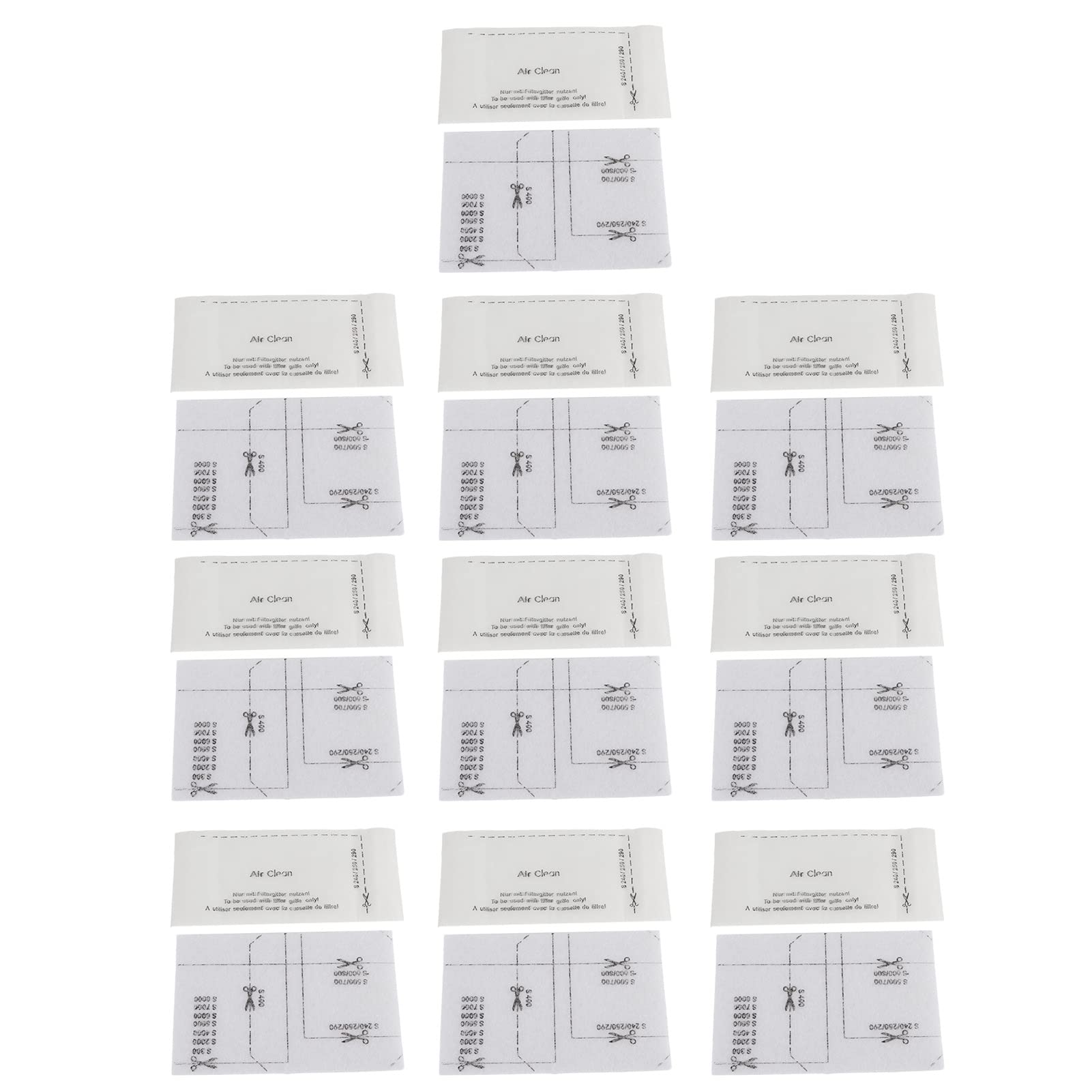 Photo 1 of 10 Packs Airclean Bags, Airclean Vacuum Cleaner Bags, Fiber Filter Screen Kit Vacuum Cleaner Accessories, Replacement for m iele FJM GN Series White