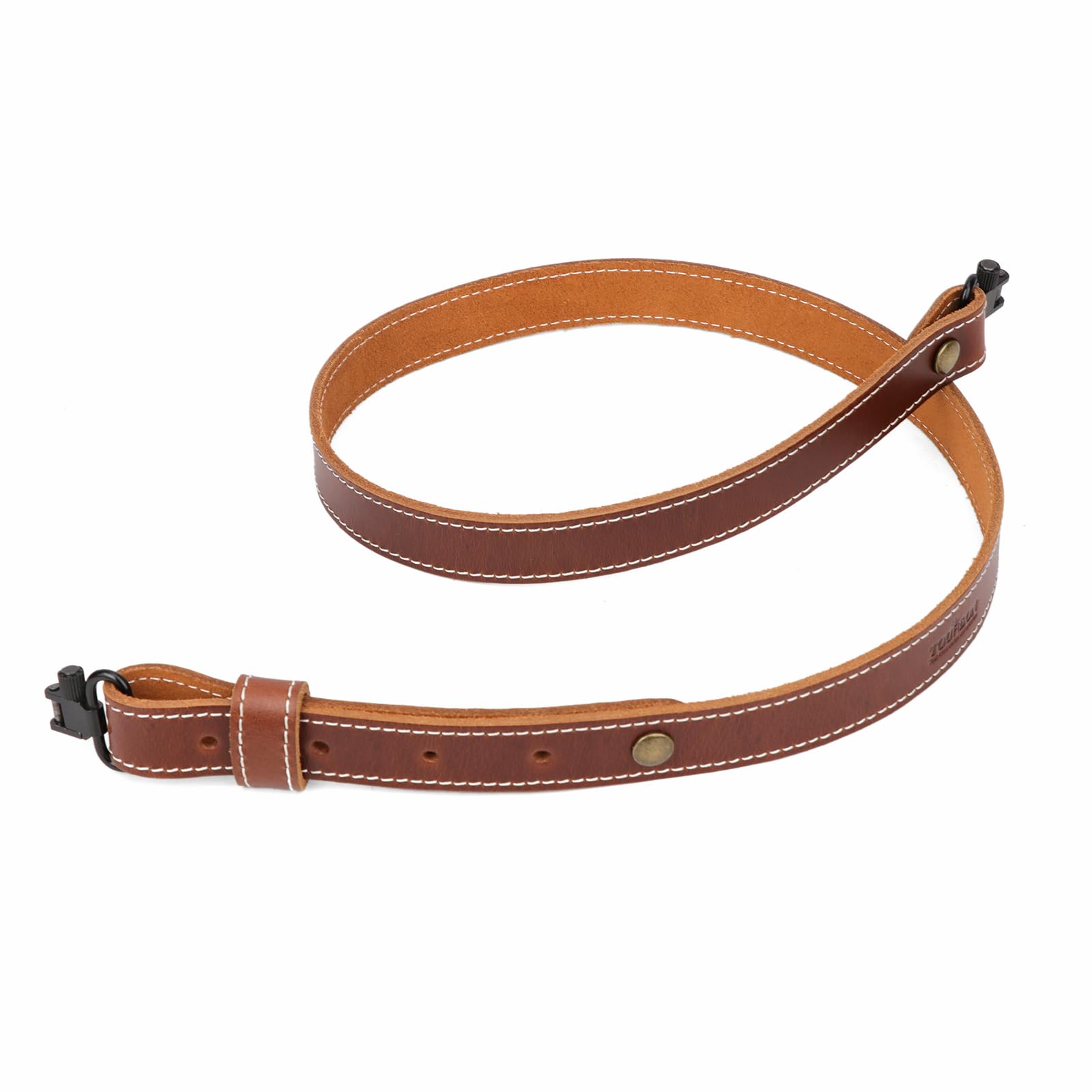 Tourbn Brown Genuine Leather Rifle Gun Sling Shotgun Air Gun Strap European Style