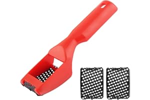 Omninmo Shaver Blade Holder, Includes 3 Half-Round Shaving/Shaping Blades - Steel Rasp Block Plane, One Hand Surform Shaver Handle, Dent Repairs, Wood Fiberglass File Tool