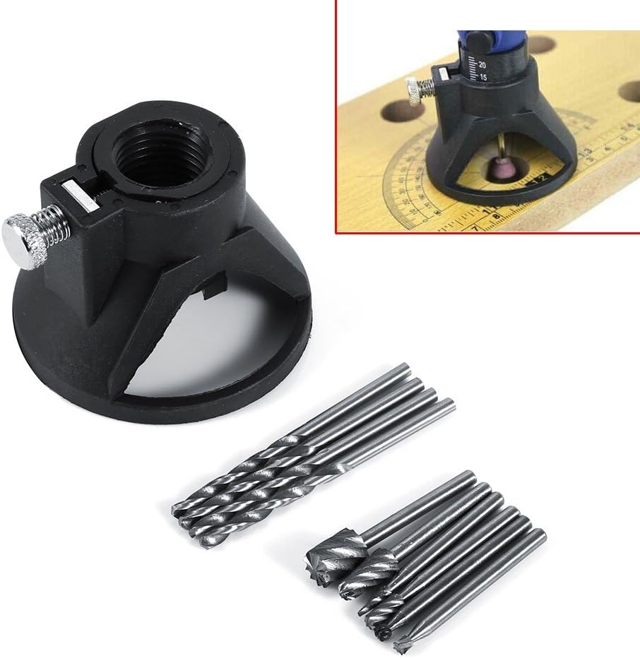 4Pcs Drill Bits 6Pcs Milling Burrs with Drill Carving Rotary Locator HSS Wood Plastic Steel Cutting Tool Set - Image 5