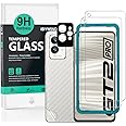 Ibywind Screen Protector For Realme GT 2 Pro 5G (6.7 Inches),with 2Pcs Tempered Glass,1Pc Camera Lens Protector,1Pc Backing Carbon Fiber Film [Fingerprint Reader,Easy to install]