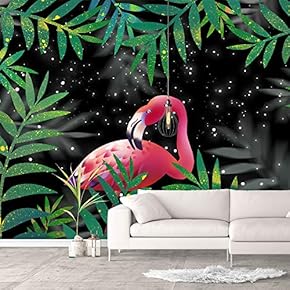 Wall Murals for Bedroom Green Plants Animals Removable Wallpaper Peel and Stick Wall Stickers - 66x96 inches