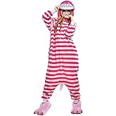 WinVic Animal Onesies Pajamas Adult Unisex Cosplay Animal Halloween Costumes Xmas (X-Large, Cat)