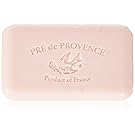 Pre de Provence Artisanal French Soap Bar Enriched with Shea Butter, Quad-Milled For A Smooth & Rich Lather (150 grams) - Peony
