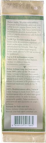 Dalan 5 x 180g Olive Oil Soap Natural Pure Handmade Turkish Bath Bar World Home view 4