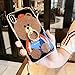 Auroralove 020 5.8 Bling Diamond, Cute Bear Luxury Soft TPU iPhone X Case with Ring Stand for Girls Women(Brown)