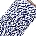 ROSENICE Natural Cotton Twine String Bakers Twine 100M (Navy Blue White)