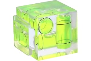 PATIKIL Camera Hot Shoe Cover Level, 3 Axis Hot Shoe Bubble Spirit Level Standard Flashlight Protector Compatible for Nikon f