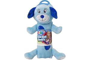 Cloudz Kids Plush Seat Belt Buddy Travel Pillow Seat Belt Cover - Blue Dog