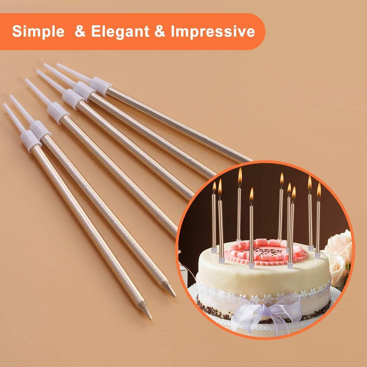 Cuisine Maison Champagne Or Fetes De Retraite Yfox Bougies Danniversaire 24 Pour La Decoration De Gateaux Et Les Fetes Danniversaire Mariages Bougies