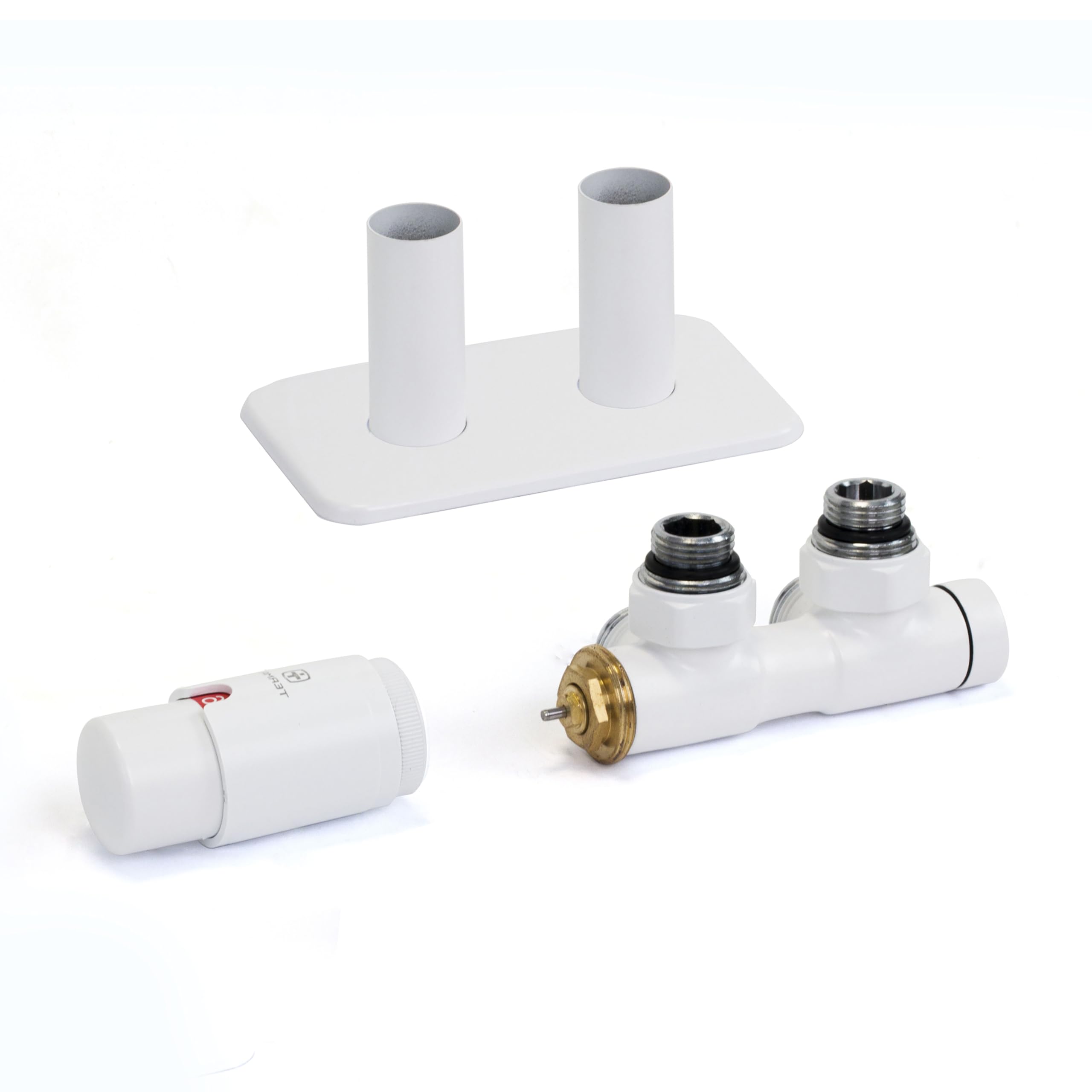 Terma Radiator Valves, White Soft RAL 9016