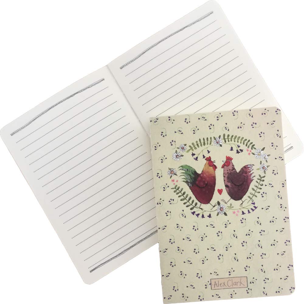 ALEX CLARK Chickens Naked Spine Notebook