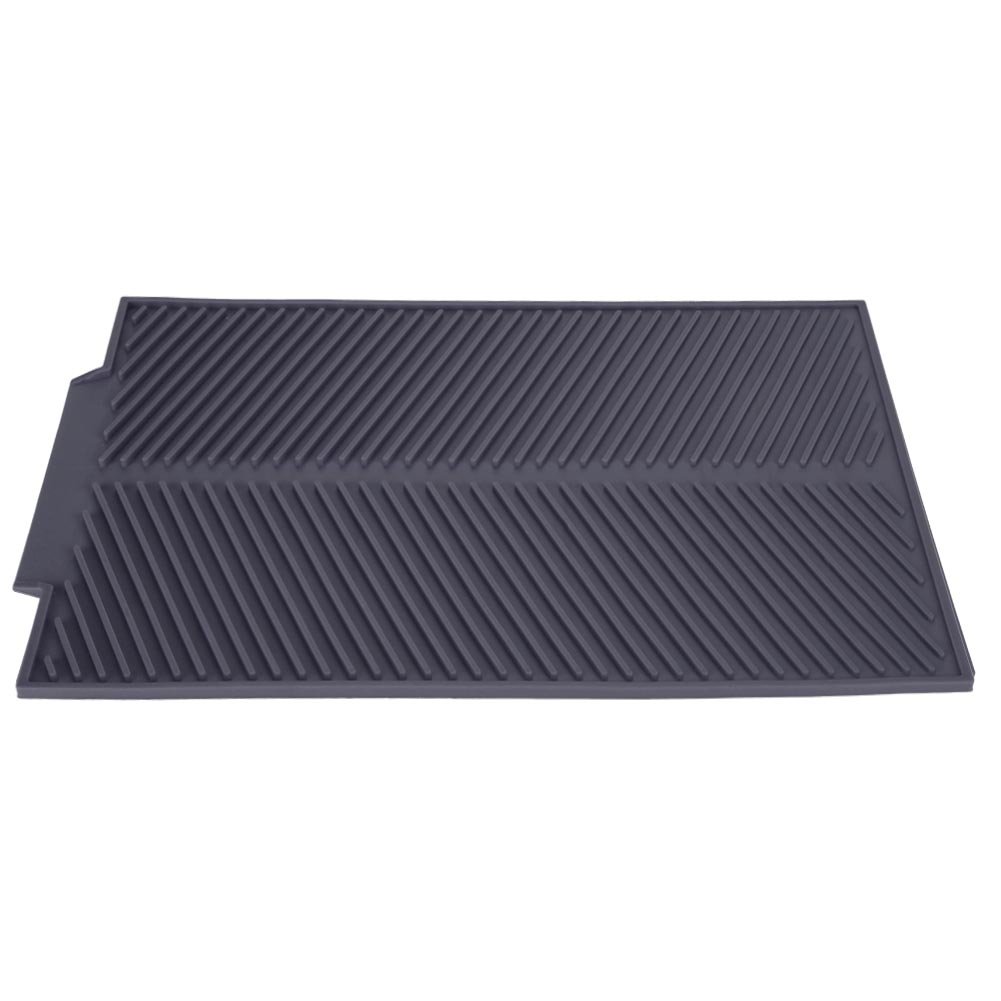 Jadeshay Folding Draining Mat, Silicone Kitchen Drying Mat Dish Drying Mat Non-Slip Flume Drain Board Drainer Mats, for Kitchen Universal Drain Board