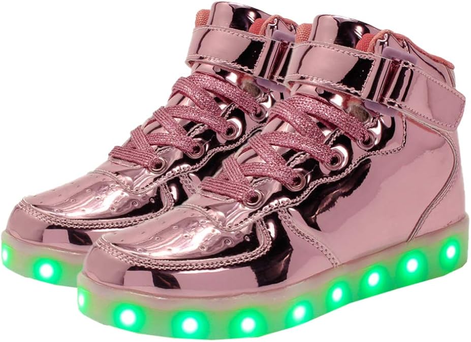 Happyyami LED Light up Trainers Child 7 Colors Luminous Flashing