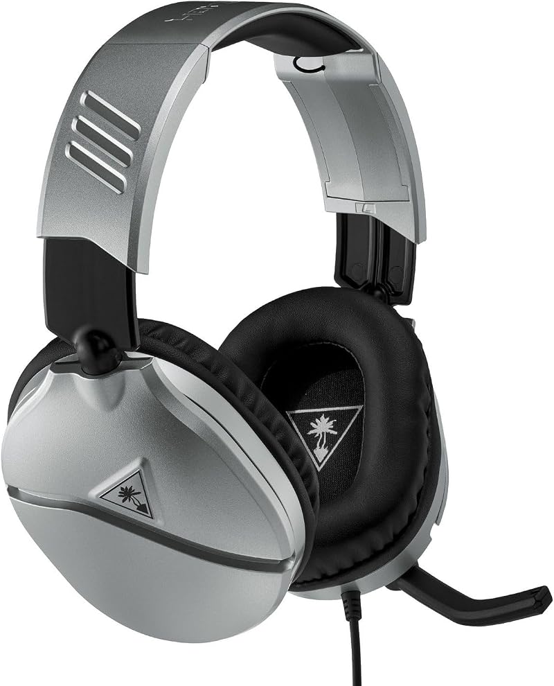 Turtle Beach Recon 70 Silver Gaming Headset for PS5 PS4 Xbox Switch PC