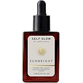 Self Glow by James Read - Sunbright Mix-In Tinted Tan Drops for Customizable Glow | Blend into Moisturizer, Serum, Makeup | Instant, Buildable Glow | Silicone + Drying Alcohol-Free (12mL | 0.4 fl oz)