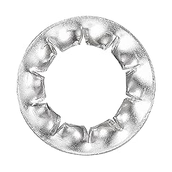 uxcell M8 50Pcs Internal Tooth Washers, 304