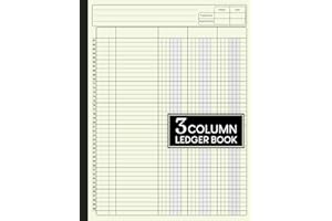 3 Column Ledger Book: Large Simple Three Column for Bookkeeping, Accounting, Small Business, Personal Use and more
