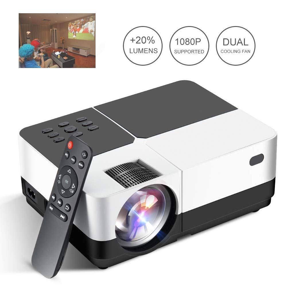 GJZhuan H2 Proyector LED HD 3200 Lúmenes Home Cinema Proyector De ...