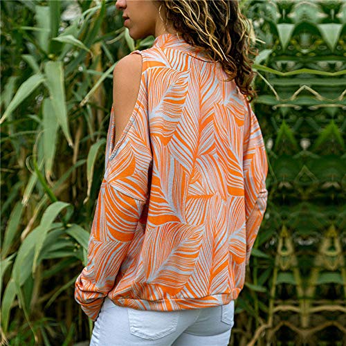 Women Strapless Top Duseedik Mock Neck Patterned Long Sleeve Floral Print Jumper Ladies Top - Thumbnail 3