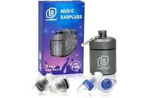 LYSIAN High Fidelity Concert Ear Plugs for Music- 2 Pairs Reusable Musicians Earplugs for Noise Cancelling, Concert Festivals