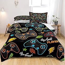 Gaming Bedding Set Full Size Gamer Comforter Set